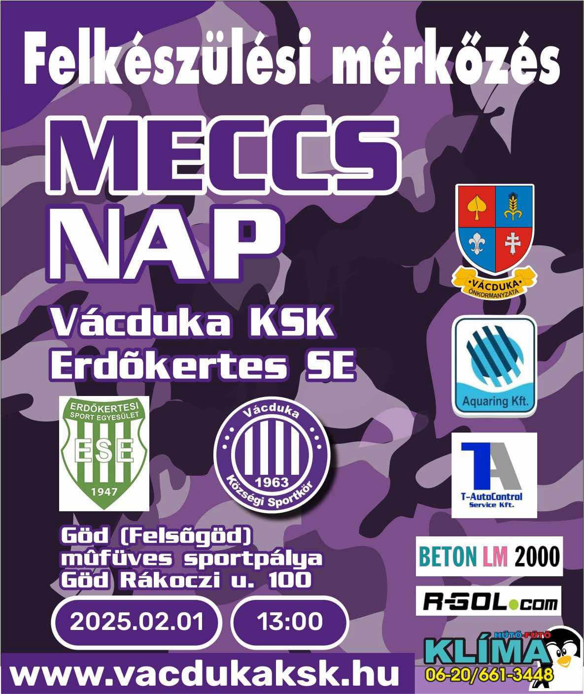 Felkészülési mérkőzés!