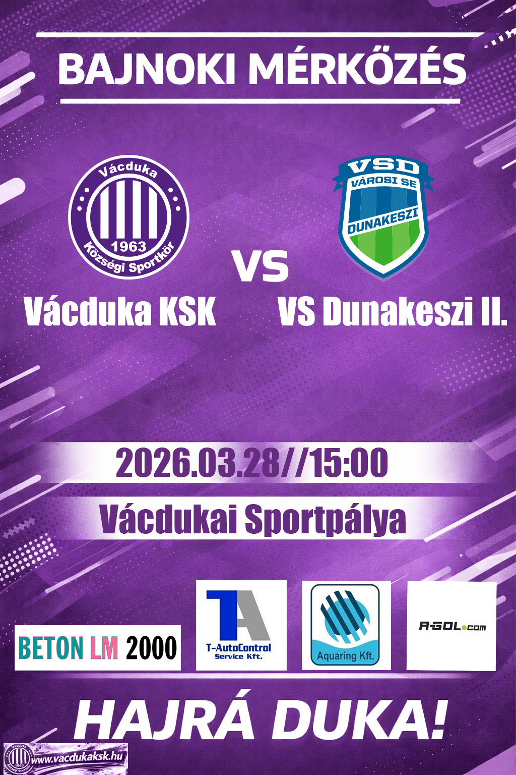 Nehéz hétvége után kulcsmeccs vár csapatunkra!